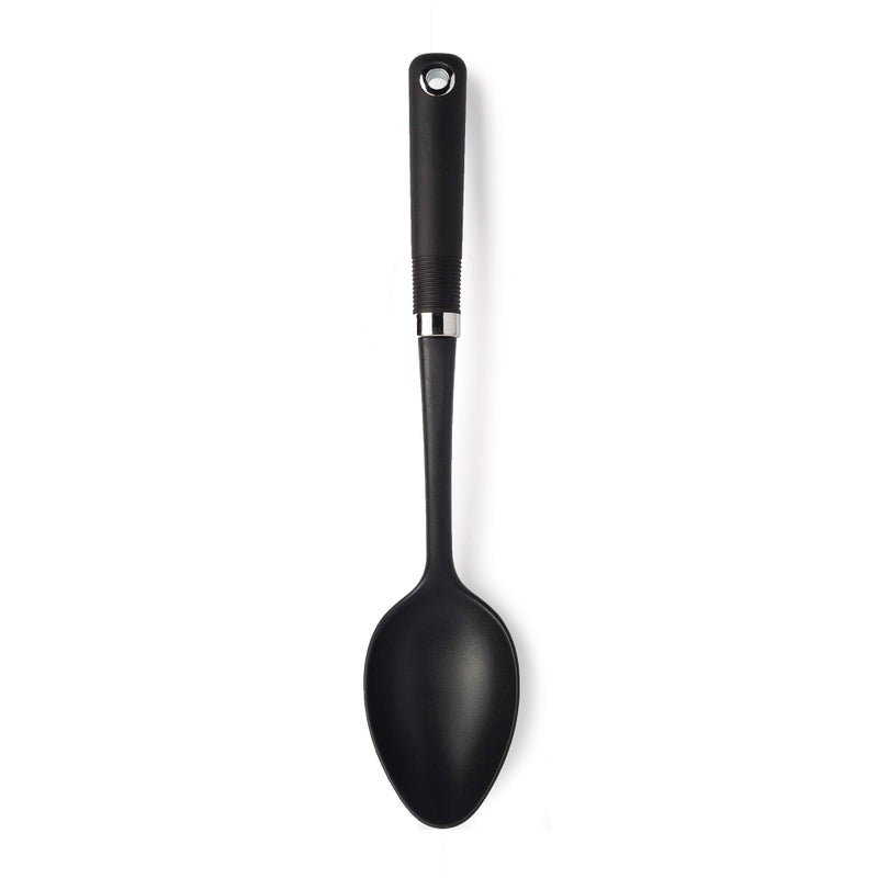 Cooking Light Serving Spoon, Non-Stick Cookware Heat Resistant Kitchen, Dishwasher Safe Nylon Gadget, Black - Image 1